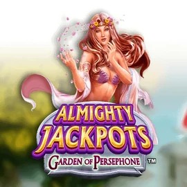 Almighty Jackpots: Garden of Persephone online game logo by Novomatic on honey-betzz.com