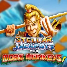 Stellar Jackpots with More Monkeys logo by Lightning Box Game at Honeybetz Casino