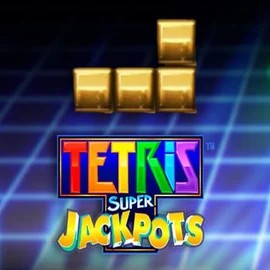 Jackpots logo of Tetris Super Jackpots from WMS at Honeybetz Casino